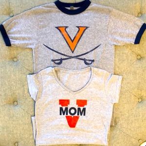 Lot of 2 University of Virginia t-shirts